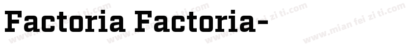 Factoria Factoria字体转换